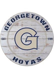 KH Sports Fan Georgetown Hoyas 20x20 Weathered Circle Sign