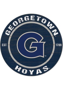 KH Sports Fan Georgetown Hoyas 20x20 Colored Circle Sign