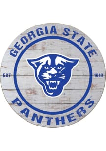 KH Sports Fan Georgia State Panthers 20x20 Weathered Circle Sign