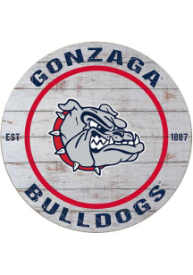 KH Sports Fan Gonzaga Bulldogs 20x20 Weathered Circle Sign