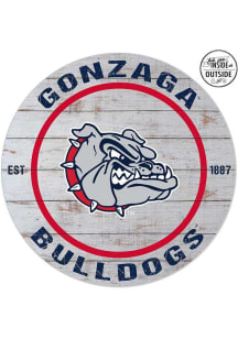 KH Sports Fan Gonzaga Bulldogs 20x20 In Out Weathered Circle Sign