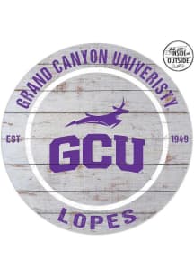 KH Sports Fan Grand Canyon Antelopes 20x20 In Out Weathered Circle Sign