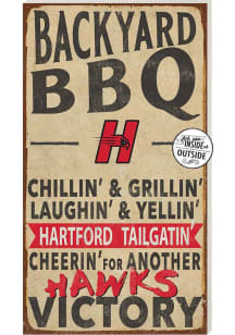 KH Sports Fan Hartford Hawks 11x20 Indoor Outdoor BBQ Sign
