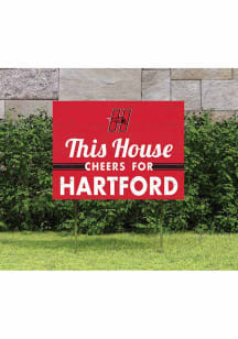 Hartford Hawks 18x24 This House Cheers Yard Sign