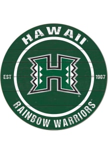 KH Sports Fan Hawaii Warriors 20x20 Colored Circle Sign