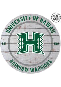 KH Sports Fan Hawaii Warriors 20x20 In Out Weathered Circle Sign