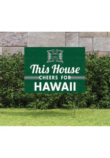 Hawaii Warriors 18x24 This House Cheers Yard Sign