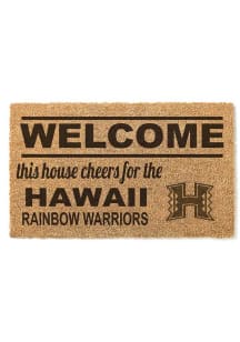Hawaii Warriors 18x30 Welcome Door Mat