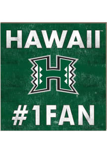KH Sports Fan Hawaii Warriors 10x10 #1 Fan Sign