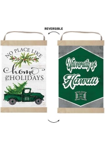 KH Sports Fan Hawaii Warriors Holiday Reversible Banner Sign