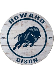 KH Sports Fan Howard Bison 20x20 Weathered Circle Sign
