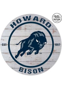 KH Sports Fan Howard Bison 20x20 In Out Weathered Circle Sign