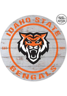 KH Sports Fan Idaho State Bengals 20x20 In Out Weathered Circle Sign