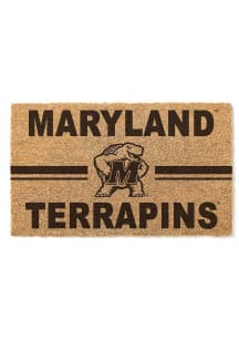 Black Maryland Terrapins 18x30 Team Logo Door Mat