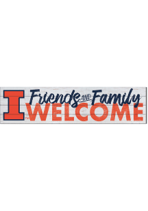 KH Sports Fan Illinois Fighting Illini 40x10 Welcome Sign
