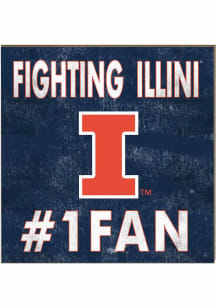KH Sports Fan Illinois Fighting Illini 10x10 #1 Fan Sign