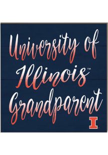 KH Sports Fan Illinois Fighting Illini 10x10 Grandparents Sign