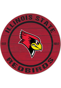 KH Sports Fan Illinois State Redbirds 20x20 Colored Circle Sign