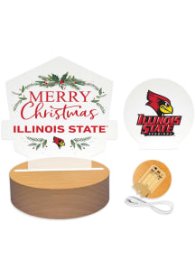 Illinois State Redbirds Holiday Light Set Desk Accessory