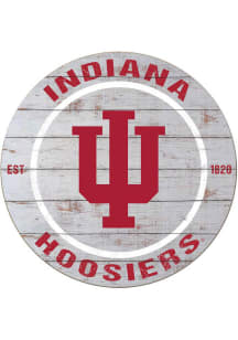 KH Sports Fan Indiana Hoosiers 20x20 Weathered Circle Sign