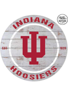 KH Sports Fan Indiana Hoosiers 20x20 In Out Weathered Circle Sign