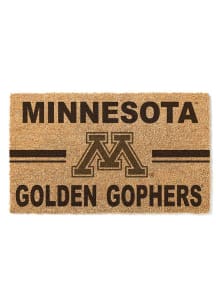 Black Minnesota Golden Gophers 18x30 Team Logo Door Mat