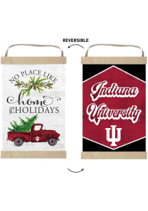 KH Sports Fan Indiana Hoosiers Holiday Reversible Banner Sign