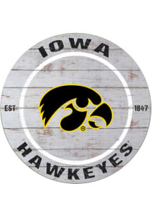 KH Sports Fan Iowa Hawkeyes 20x20 Weathered Circle Sign
