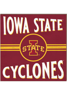 KH Sports Fan Iowa State Cyclones 10x10 Retro Sign
