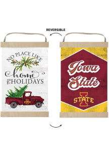 KH Sports Fan Iowa State Cyclones Holiday Reversible Banner Sign