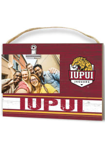 IUPUI Jaguars Clip It Colored Logo Photo Picture Frame