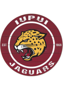 KH Sports Fan IUPUI Jaguars 20x20 Colored Circle Sign