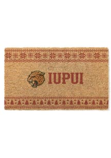 IUPUI Jaguars Holiday Logo Door Mat
