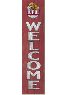 KH Sports Fan IUPUI Jaguars 11x46 Welcome Leaning Sign
