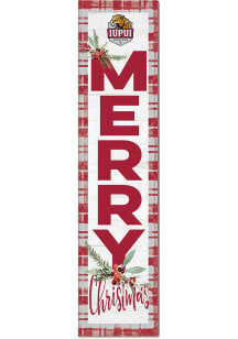 KH Sports Fan IUPUI Jaguars 11x46 Merry Christmas Leaning Sign
