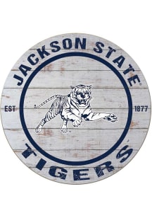 KH Sports Fan Jackson State Tigers 20x20 Weathered Circle Sign