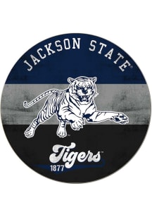 KH Sports Fan Jackson State Tigers 20x20 Retro Multi Color Circle Sign