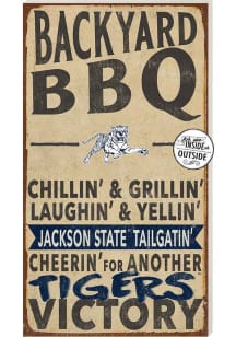 KH Sports Fan Jackson State Tigers 11x20 Indoor Outdoor BBQ Sign