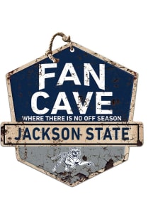 KH Sports Fan Jackson State Tigers Fan Cave Rustic Badge Sign