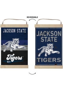 KH Sports Fan Jackson State Tigers Faux Rusted Reversible Banner Sign