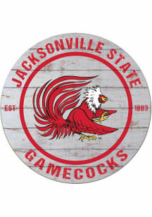 KH Sports Fan Jacksonville State Gamecocks 20x20 Weathered Circle Sign