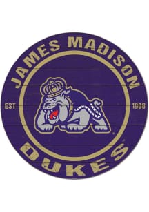 KH Sports Fan James Madison Dukes 20x20 Colored Circle Sign