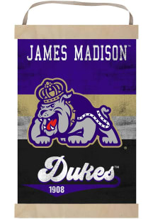 KH Sports Fan James Madison Dukes Reversible Retro Banner Sign
