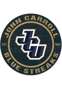 KH Sports Fan John Carroll Blue Streaks 20x20 Colored Circle Sign