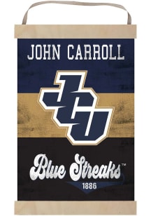 KH Sports Fan John Carroll Blue Streaks Reversible Retro Banner Sign