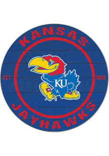 KH Sports Fan Kansas Jayhawks 20x20 Colored Circle Sign