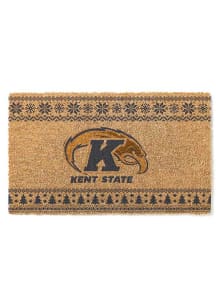 Kent State Golden Flashes Holiday Logo Door Mat