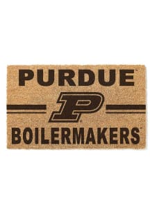 Black Purdue Boilermakers 18x30 Team Logo Door Mat