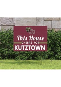 Kutztown University 18x24 This House Cheers Yard Sign