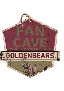 KH Sports Fan Kutztown University Fan Cave Rustic Badge Sign